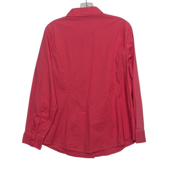 Jessica London Button Down Shirt Womens 14W Pink New WOT - Picture 2 of 8